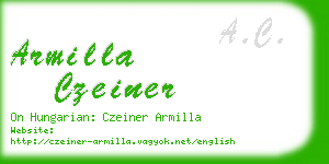 armilla czeiner business card